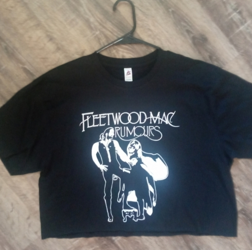 NEW Fleetwood Mac Rumours Black Crop Top
